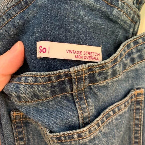SO Juniors Destructed Mom Overalls, size L - Picture 12 of 12